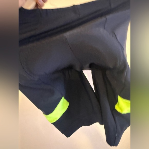 BALEAF Black & Neon CYCLING Padded BICYCLE SHORTS - Picture 10 of 15
